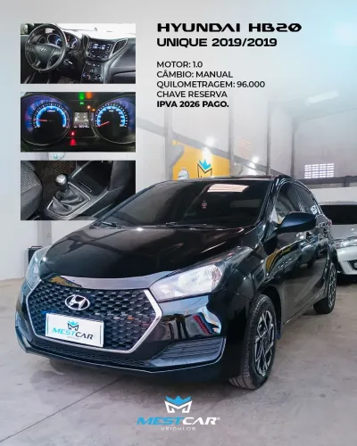 Hyundai HB20 Unique 1.0 Flex 12V Mec. 2019