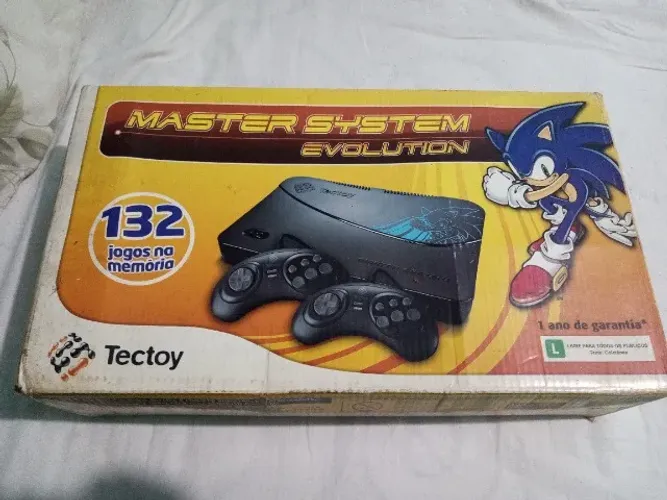 Master System Evolution TecToy 132 Jogos ? Caixa Original ? Aparente Nunca Uso