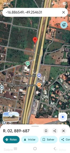 Alugo área frente BR 153 hidrolandia