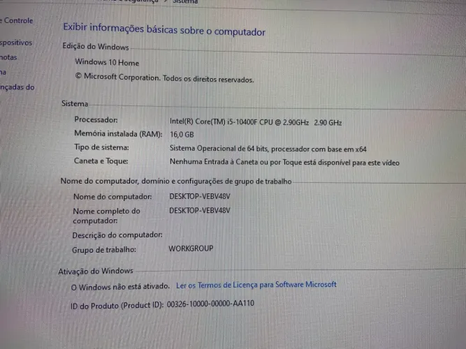Computador gamer 