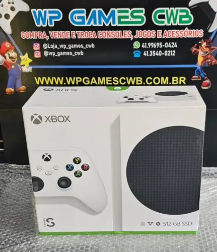 XBOX SERIES S 512GB NOVO LACRADO COM GARANTIA LOJA FÍSICA WP GAMES CWB CONSOLE NOVO