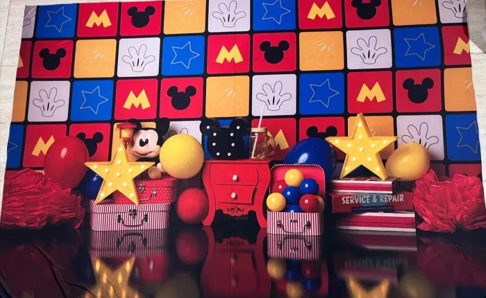 fundo fotográfico mickey