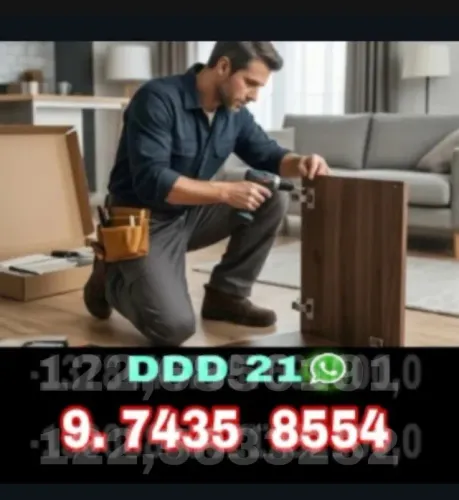 Montador de móveis para montagem e desmontagem de guarda-roupas, armários, closet e cômoda
