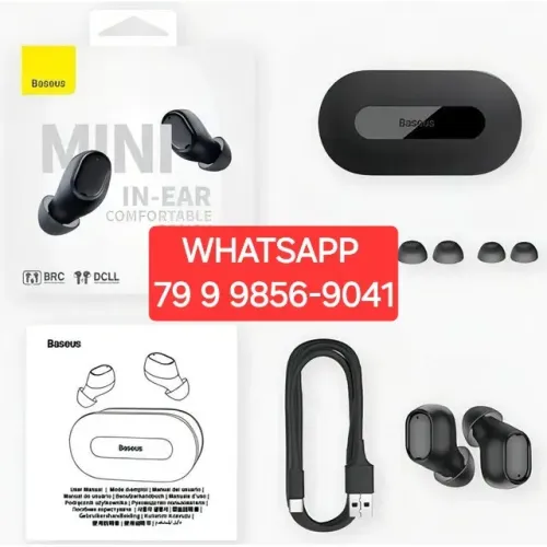 FONE SEM FIO BLUETOOTH ORIGINAL BASEUS XIAOMI APPLE LENOVO MOTOROLA SAMSUNG 