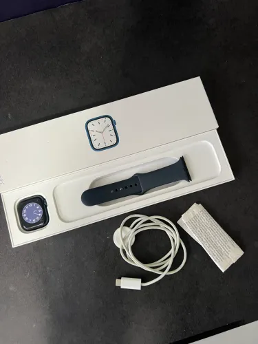 Apple Watch Series 7 41mm Midnight - OLX Pay - Azul - Aceito Troca e Parcelo 18x