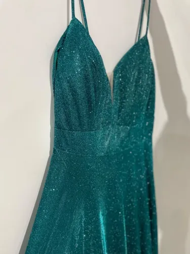 Vestido verde esmeralda 42 