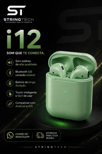 Fone de ouvido i12