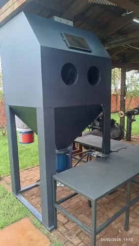 Jato de areia pressurizada 1080 litros 