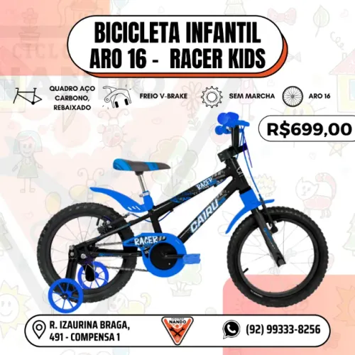 BICICLETA INFANTIL ARO 16 MASCULINA