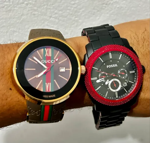 Relogio Gucci e Fossil