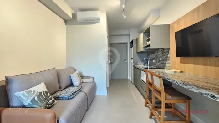 Studio mobiliado para alugar - 30m² - 1 dormitório -Paraiso - NSK3 Imóveis - Cod.60730