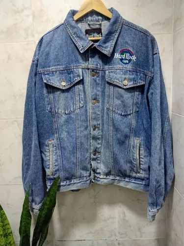 Jaqueta jeans vintage Hard Rock café G