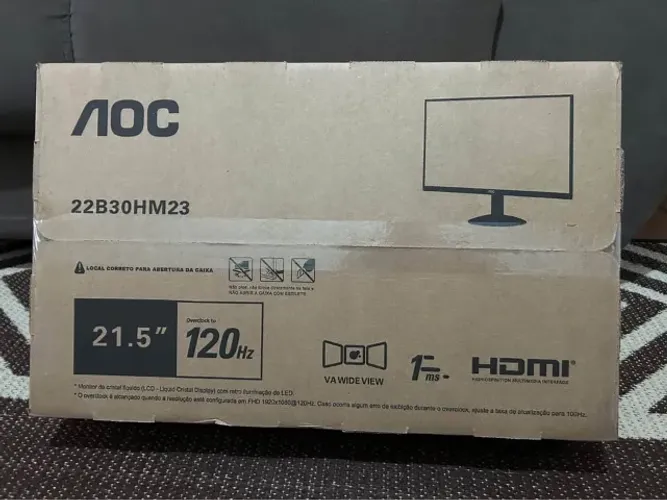 Monitor Gamer AOC 22Pol 120Hz (Novo)