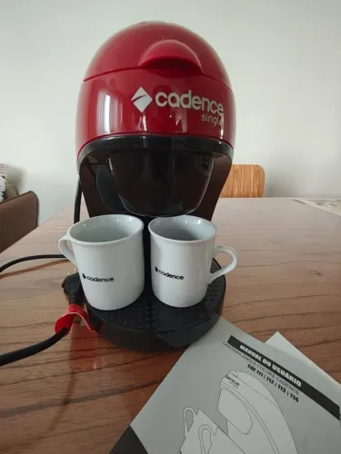 Cafeteira Cadence Single Vermelha 127V Como Nova