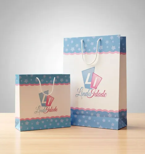Sacolas de Papel Novas - Vários Tamanhos (Atacado e Varejo)