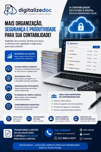 Digitalização de documentos para contabilidades