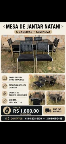 Conjunto Mesa de Jantar Natani