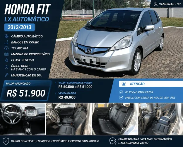 Honda Fit LX 1.4/ 1.4 Flex 8v/16v 5P Aut. 2013
