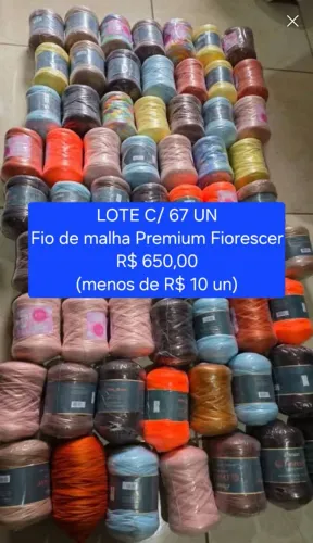 Lote de material p/ artesanato