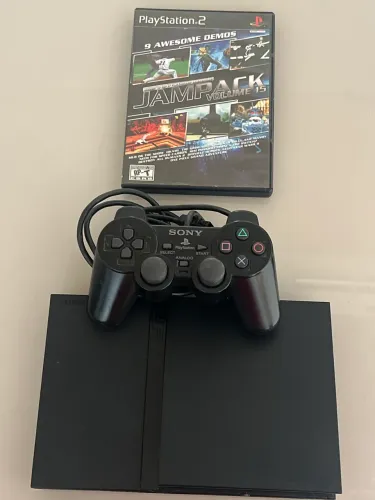 Ps2 bloqueado todo original cabos e controle 
