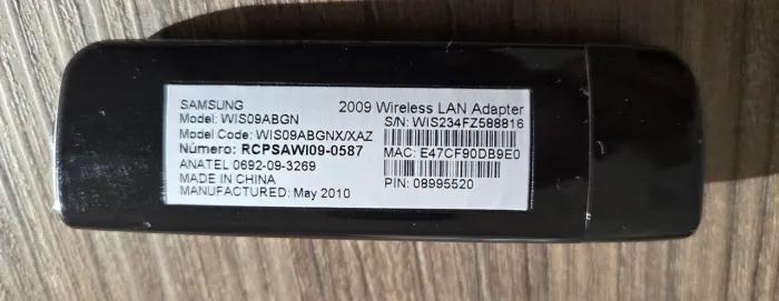 cole)Adaptador Wi-fi Samsung Original Wis09abgn Para Smart Tv Antiga