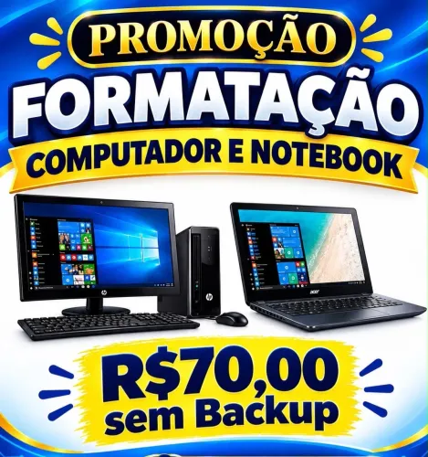 Formatação PC e Notebook 