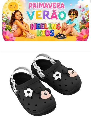 Sandália Babuch Menino Bebê Mickey Grendene Kids