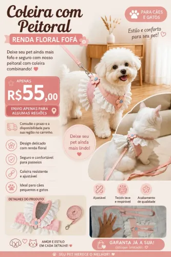 Usado pra passear com seu pet