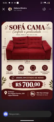 Vendo sofá cama