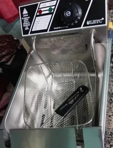 Fritadeira elétrica industrial 10L inox