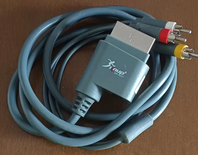 Cabo AV RCA para PlayStation 1, 2 e 3 (PS1, PS2, PS3) - Knup KP-5037