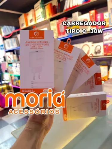 Carregador Turbo Tipo C Para IOS 30W HMaston CB17