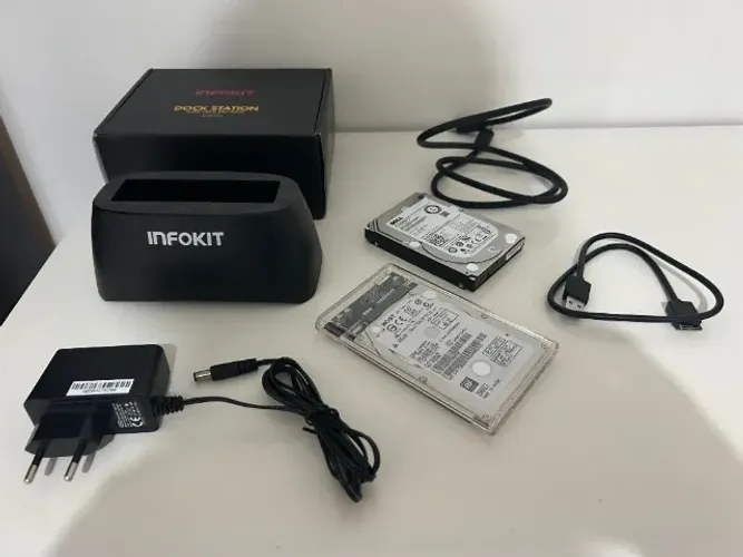 Kit 2 HDs - 1Tb + 250GB + Enclosure HD