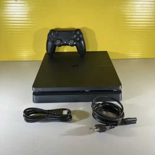 PS4 SLIM 1TB + 1 CONTROLE SEMINOVO LIMPO REVISADO PASTA TERMICA NOVA - GARANTIA DE 6 MESES