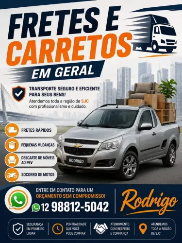 Fretes pequenas mudanças em geral