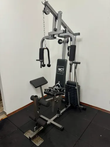 Estação Musculação 80kg WCT + Acessórios