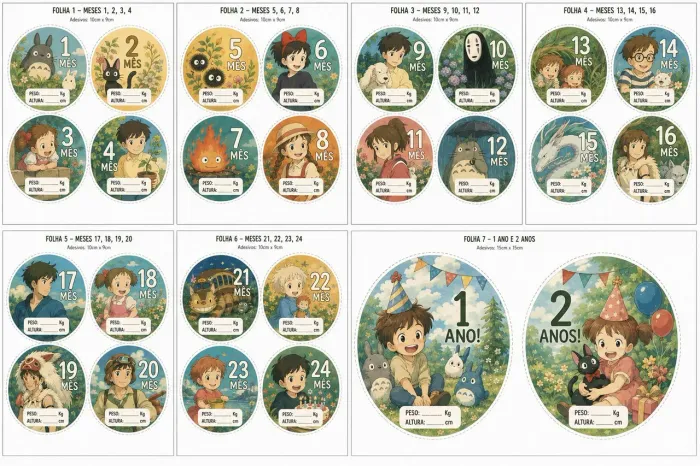 Adesivo personalizados, calendários, itens para festas