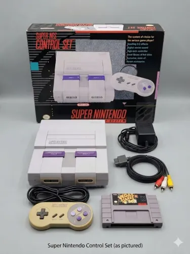 Console Super Nintendo funcionando perfeitamente