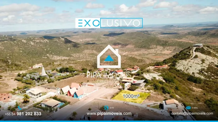 Terreno à venda em Serra de São Bento, 1000 m² - Monte das Gameleiras - Monte das Gameleir