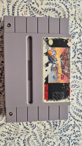 F-Zero snes original, traseira relabel