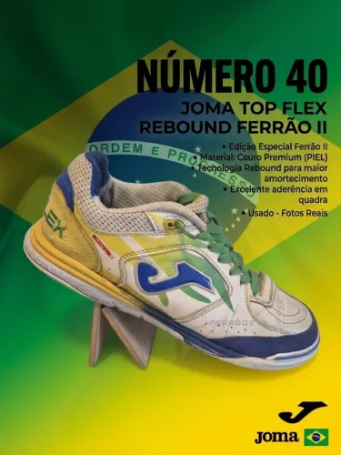 RARIDADE! CHUTEIRA JOMA TOP FLEX REBOUND FERRÃO II