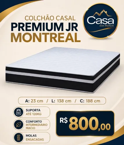 Colchão casal Montreal Molas ensacadas