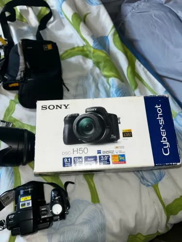 Câmera Sony Cyber-shot DSC-H50 9.1MP + Caixa e Acessórios