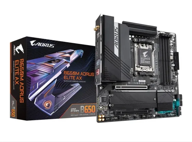 Placa-mãe GIGABYTE B650M AORUS Elite AX DDR5 Micro-ATX
