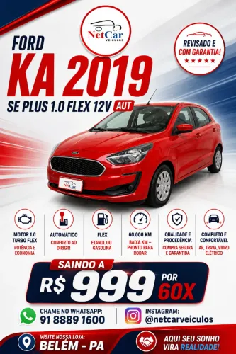 Ford KA 1.0 Se/se Plus Tivct Flex 5P 2019