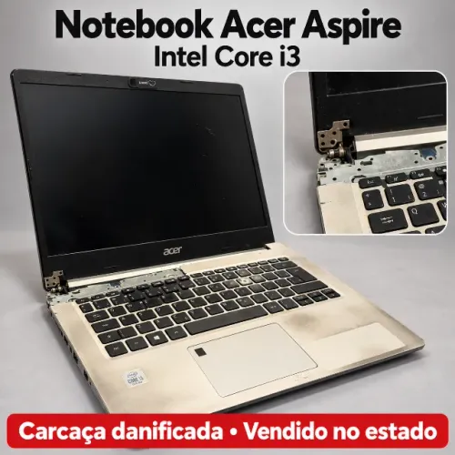 Notebook Acer Aspire para peças ou reparo | Liga | Sem carregador