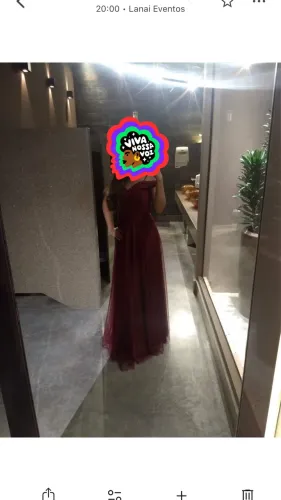 Vestido de festa luxo