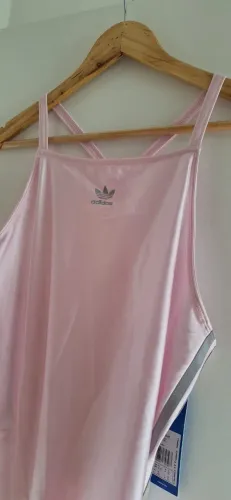 Body Três Listras - Adidas Rosa - Novo - Tamanho GG