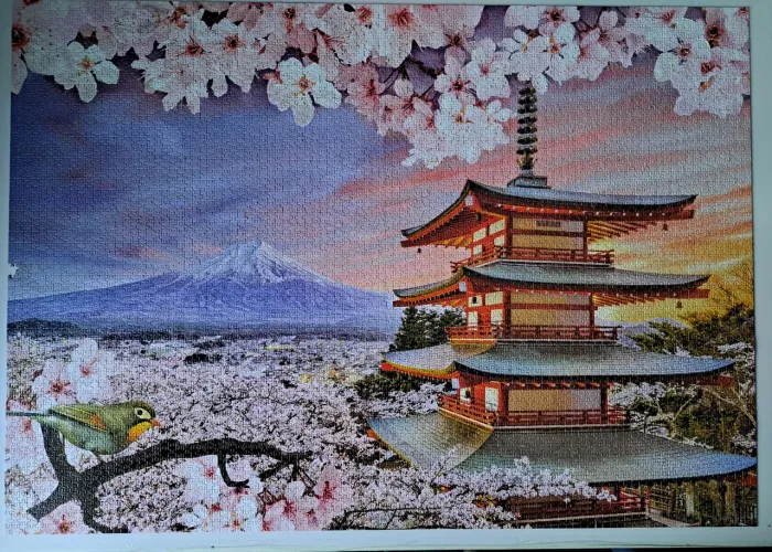 Quebra cabeças monte fuji 5000 peças 