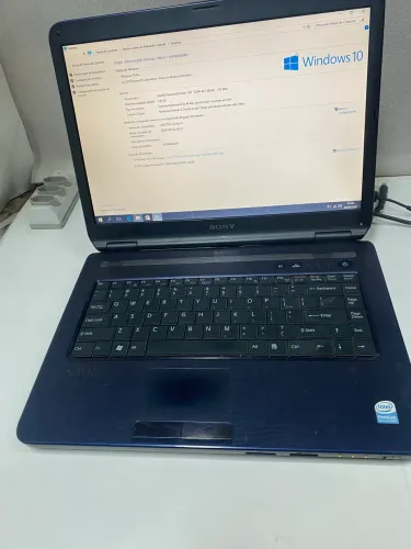 Notebook Sony Vaio, Core 2 duo, 3gb de memória ram, HD de 120gb, bateria ruim